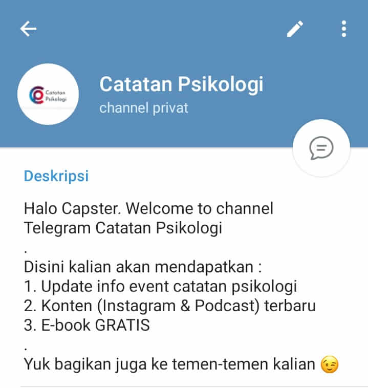 telegram catatan psikologi